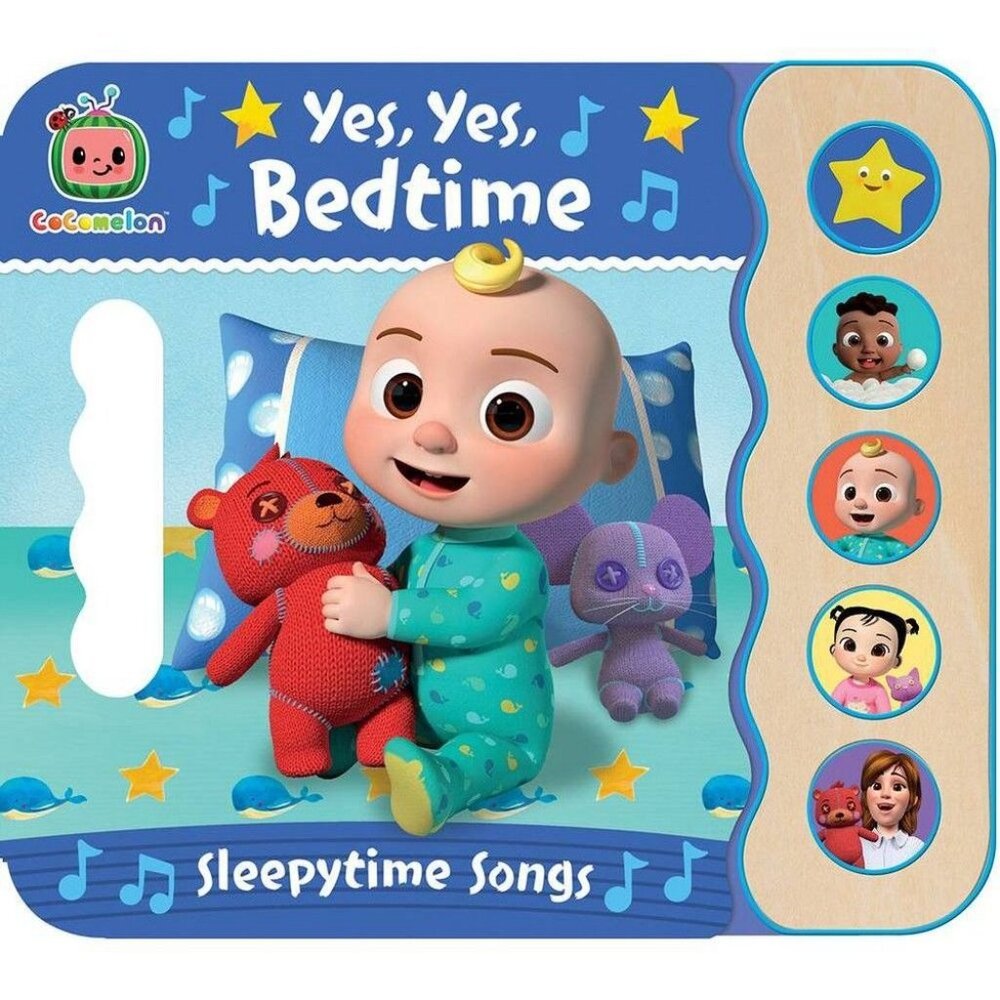 CoComelon Yes Yes Bedtime 5-Button Singing Board Book Hardcover